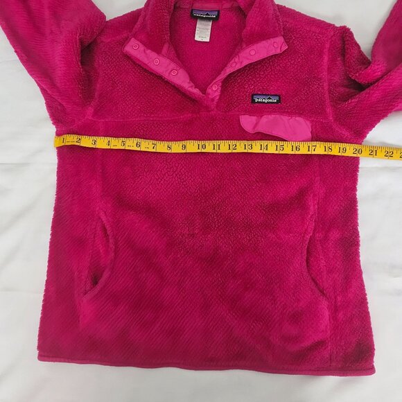 Patagonia Polartech Thermal Pro Re-Tool Snap-T® Pullover, Magenta Women's Medium - Picture 13 of 16
